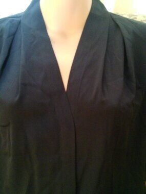 CALVIN KLEIN BLACK BLOUSE SIZE MED GOOD CONDITION